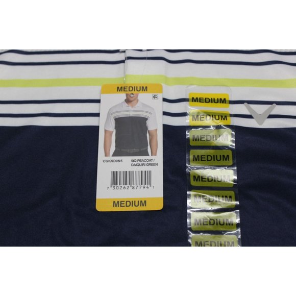 Callaway men's Opti-Dri‎ short sleeve collared performance golf polo shirt - Picture 7 of 11